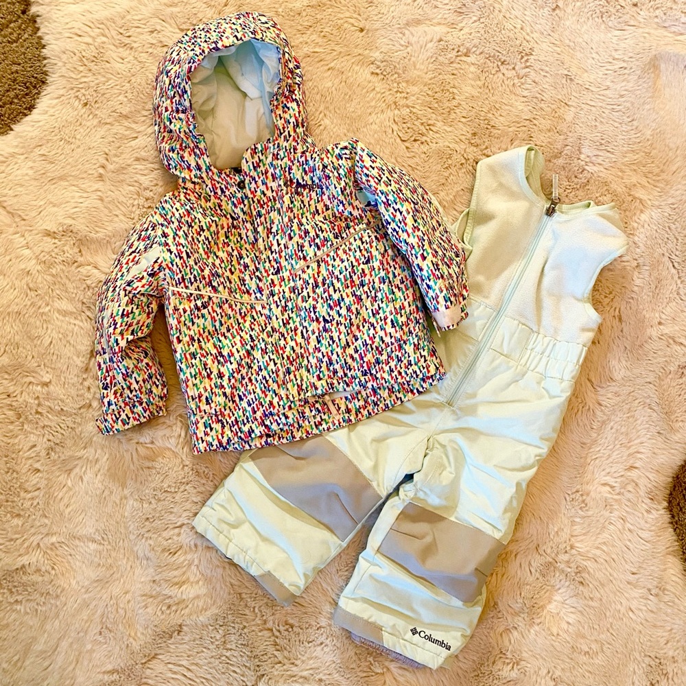 Cutest Columbia Snow Suit Set in Multi and Mint